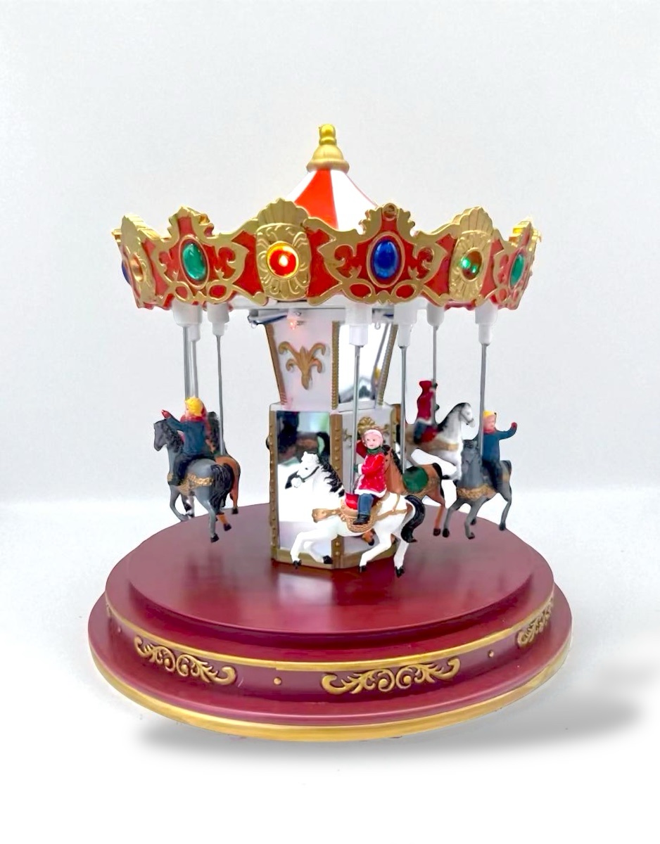 Carosello Musicale Incantato con Luci LED, Carillon Natalizio