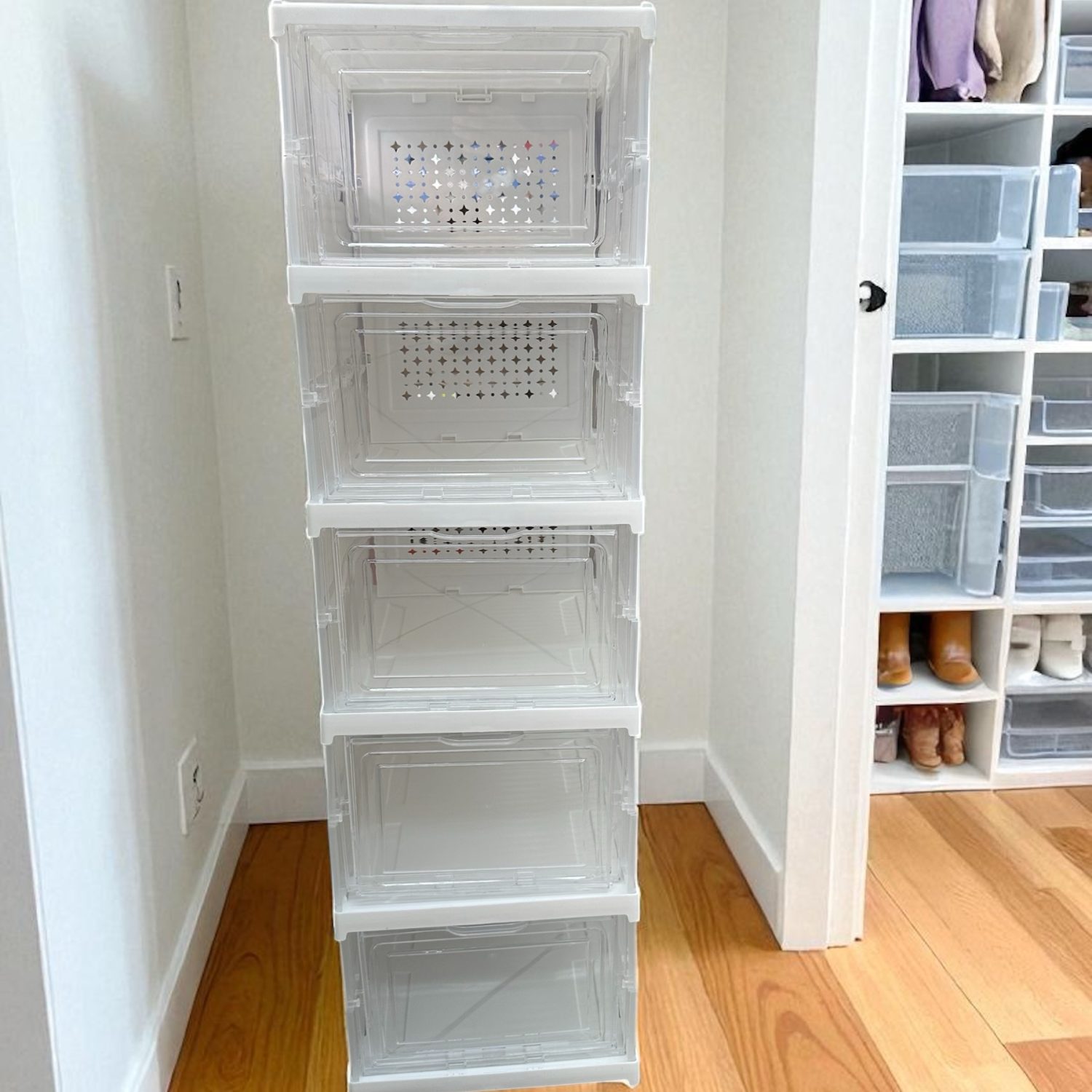 Scarpiera Salvaspazio, Organizzatore Verticale Salvaspazio-Misure: 26x35x88 cm