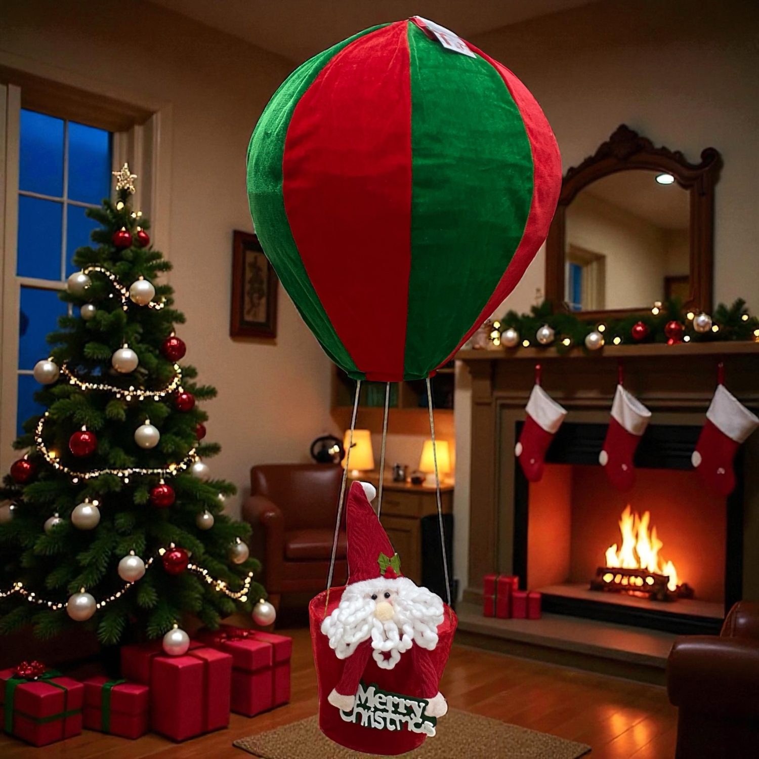 Mongolfiera Natalizia con Babbo Natale