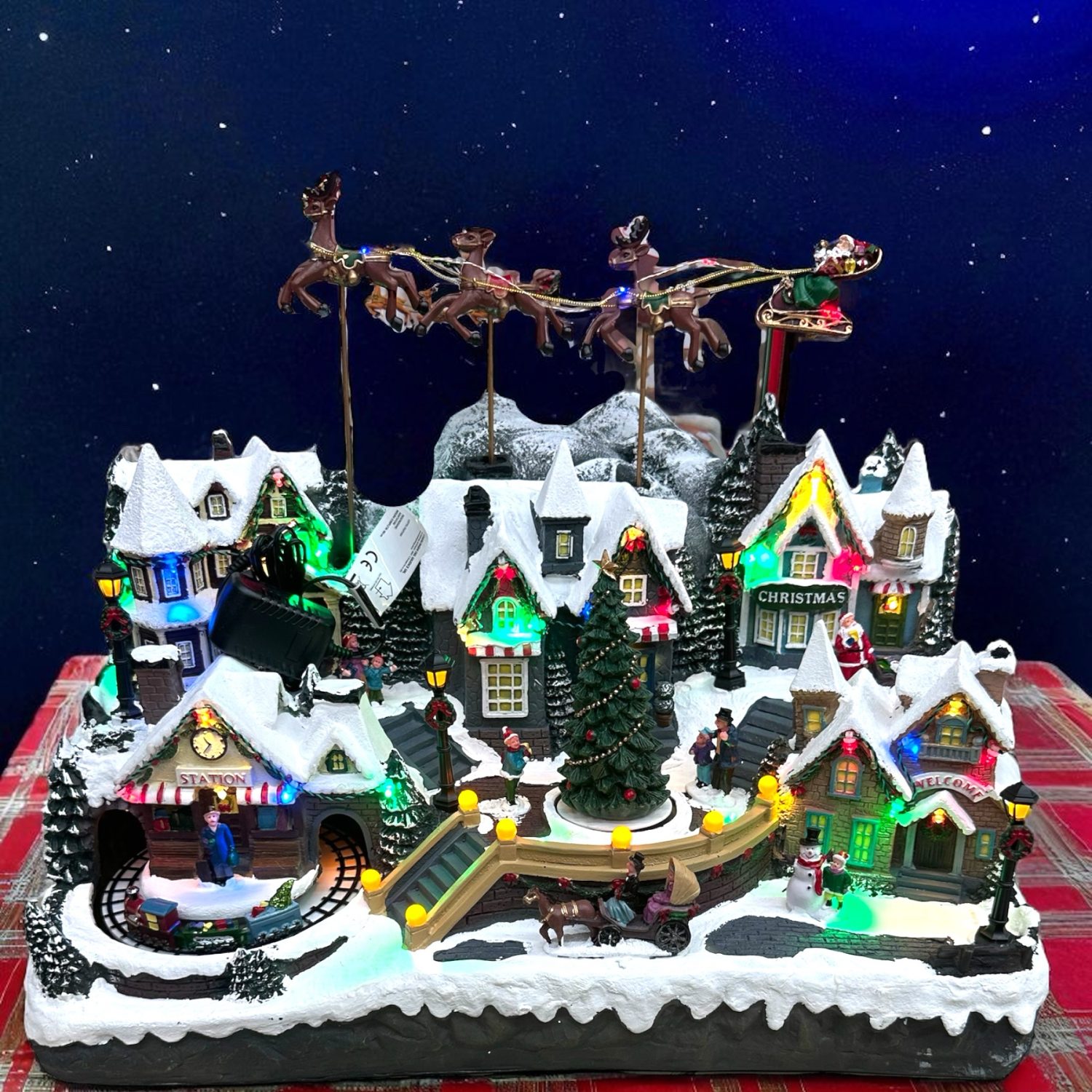 Villaggio Natalizio mod. Slitta Station