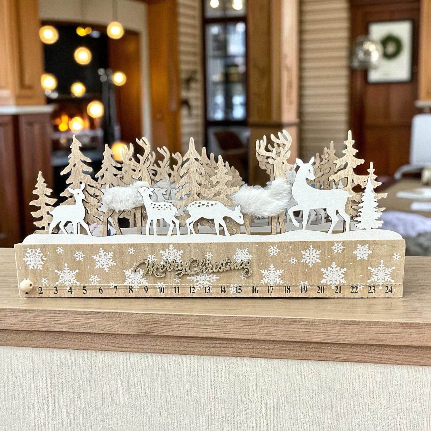 Calendario dell’avvento innevato