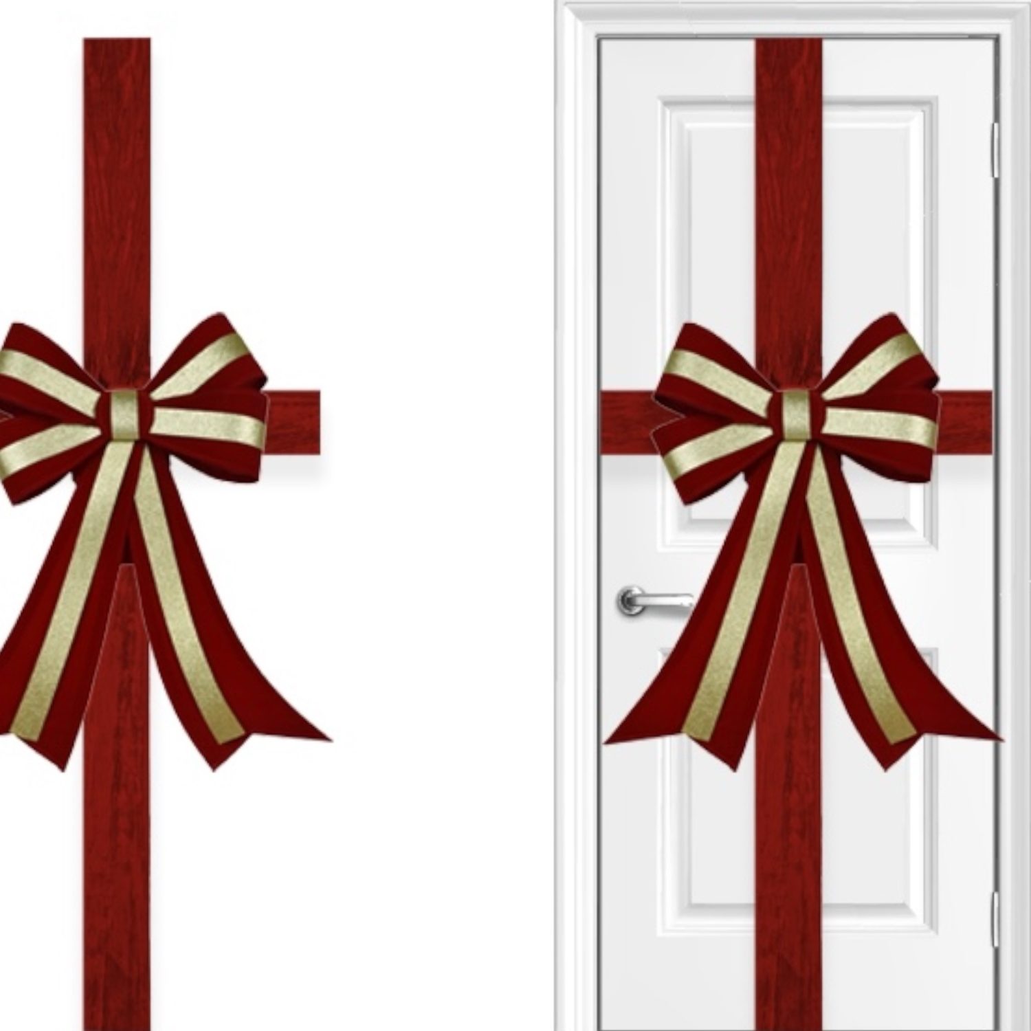 Fuoriporta Natalizio, Fiocco addobbo per porta
