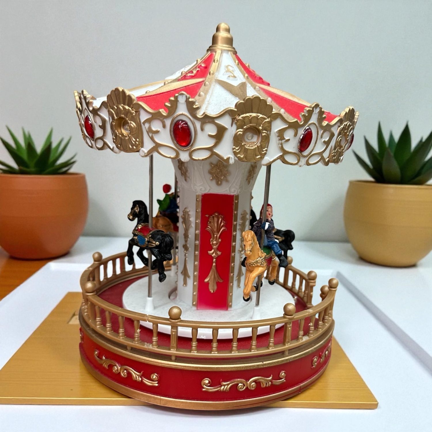 Carillon Musicale Incantato LED, Carosello Natalizio