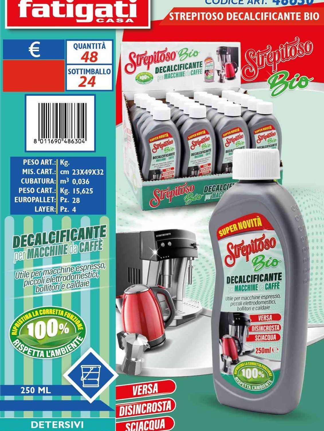 Decalcificante per piccoli elettrodomestici