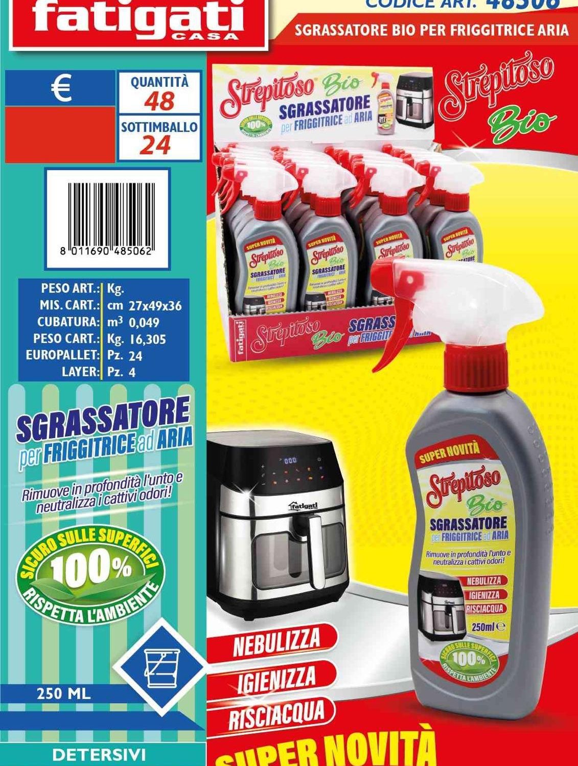 Sgrassatore per friggitrice ad aria