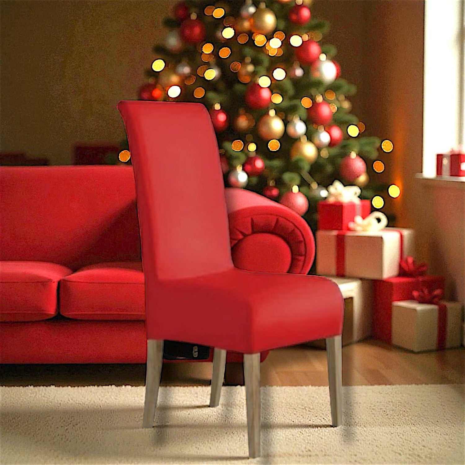 Vestisedia Rossi Elasticizzati, set da 6 sedute